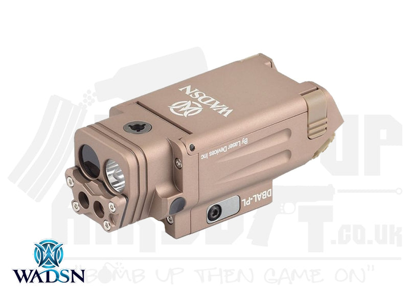 WADSN DBAL-PL Dual Output Laser and Light (Red & IR Laser) - Dark Earth
