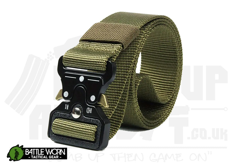 Battleworn Tactical "One Hand" Belt - OD Green