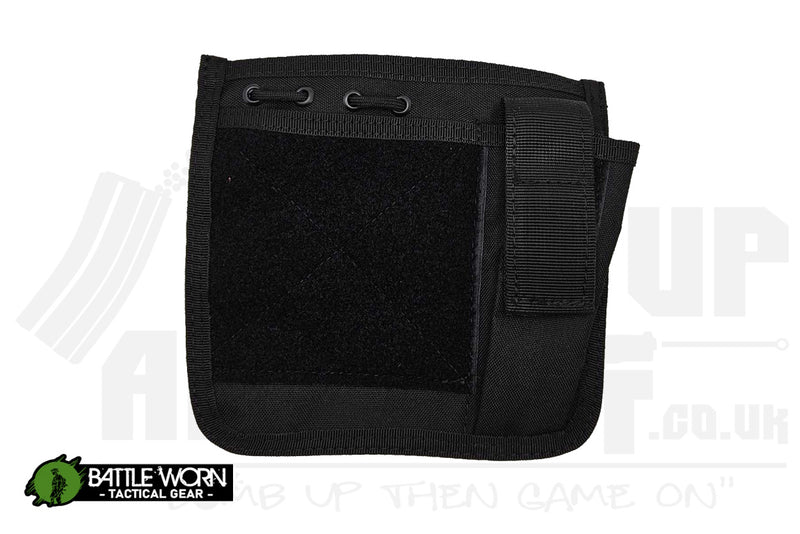 Battleworn Tactical Admin Panel with Pistol Mag Pouch - Black