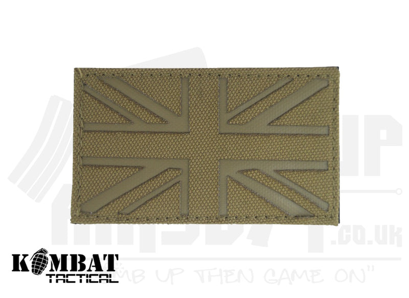 Kombat UK Laser Cut UK Flag Patch - Tan
