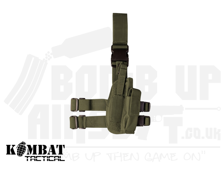 Kombat UK Tactical Leg Holster Right Handed - OD Green
