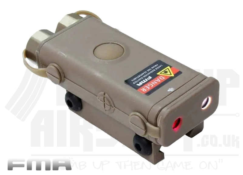 FMA PEQ-10 Compact Torch and Laser Unit - Dark Earth