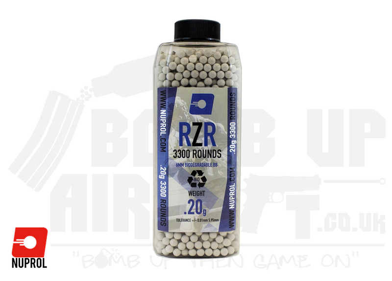 Nuprol RZR Bio BB's 0.20g - 3300 Rounds