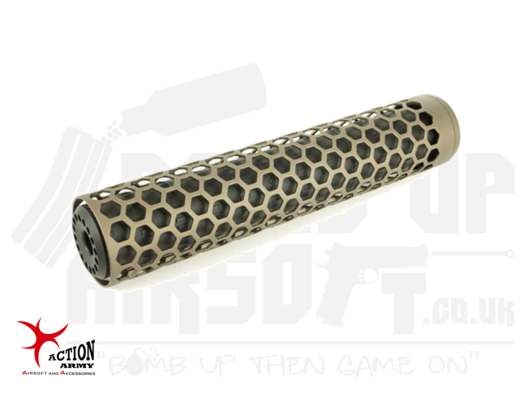 Action Army T10 HIVE Suppressor - Tan