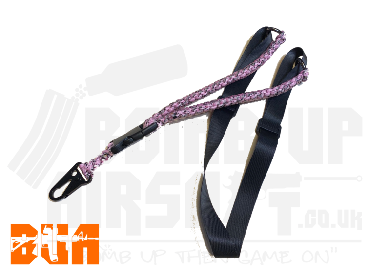 BUA Single Point Paracord Sling - Pink Camo