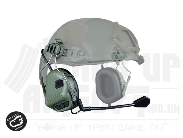 Big Foot 5th Gen. Headset - Helmet Mount - OD Green