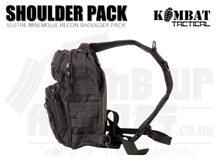 Kombat UK Mini Molle Recon Shoulder Pack - Black