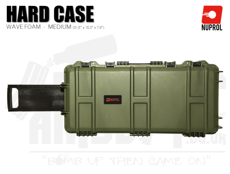 Nuprol Medium Hard Case (Wave Foam) - Green
