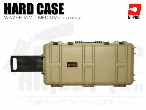 Nuprol Medium Hard Case (Wave Foam) - Tan