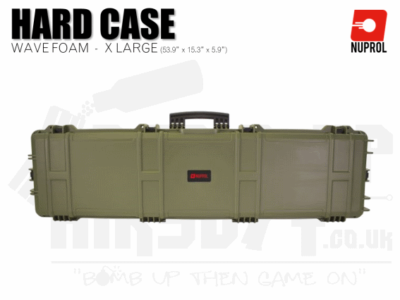 Nuprol Extra Large Hard Case (Wave Foam) - Green