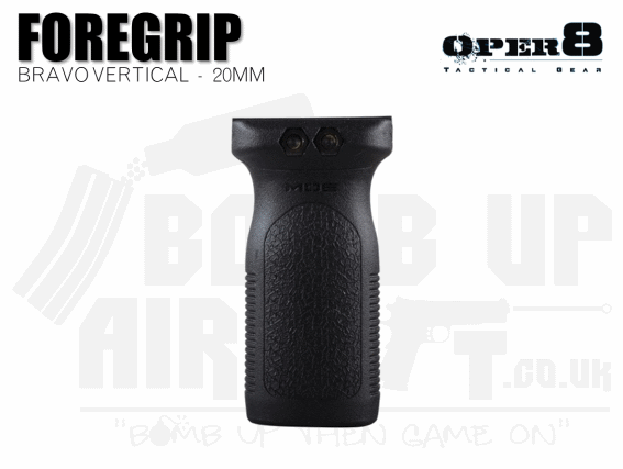 Oper8 Bravo Vertical Foregrip - Black