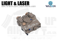 WADSN DBAL-A2 Flashlight and Red/IR Laser - Tan