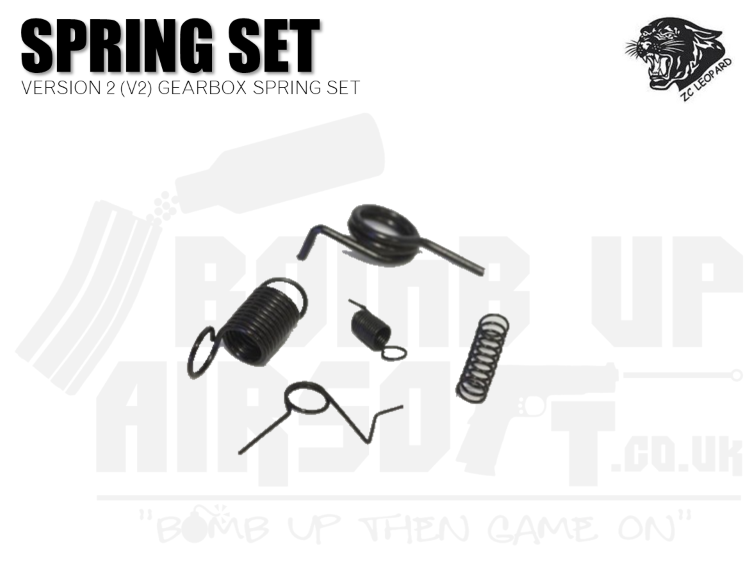 ZCI Replacement Airsoft Spring Set for Version 2 (V2) Gearbox
