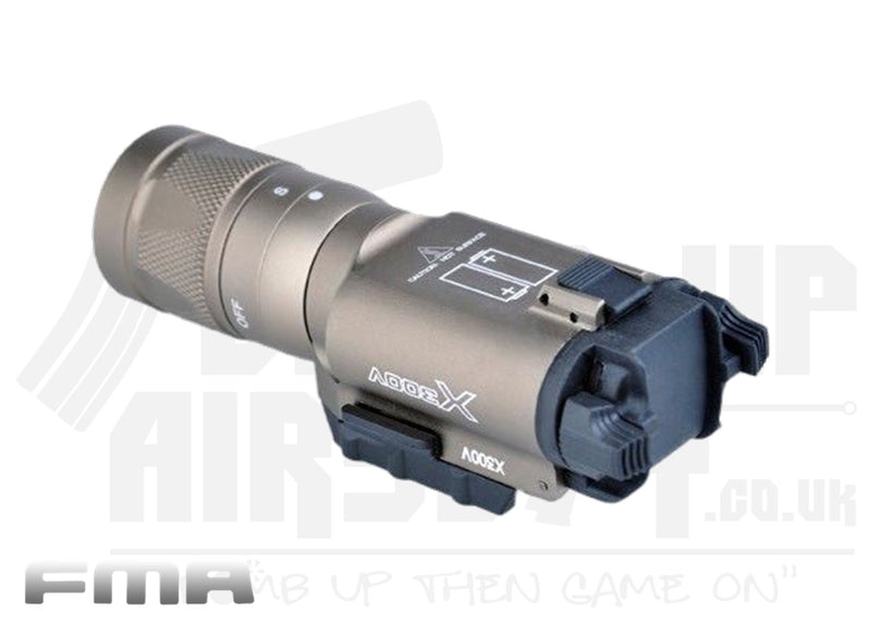 FMA Target One X300V Pistol Torch With Strobe - Tan