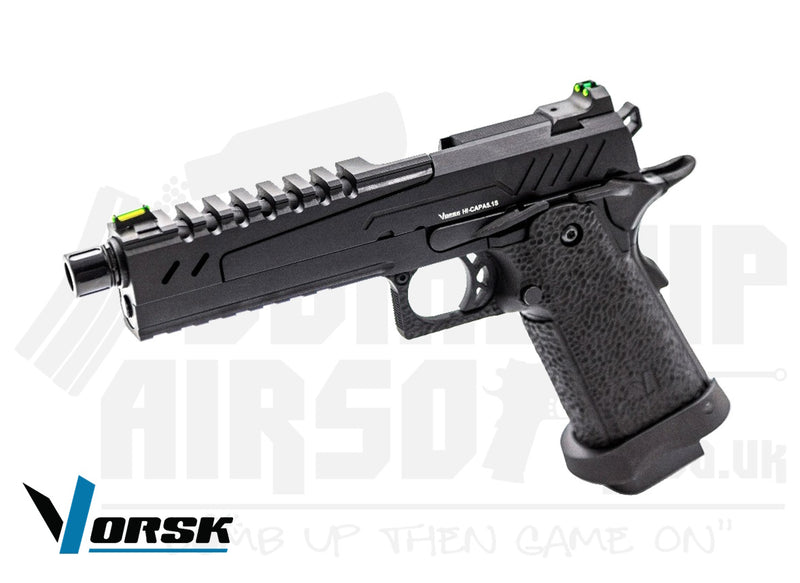 Vorsk Hi-Capa 5.1 Split Slide GBB Airsoft Pistol - Black