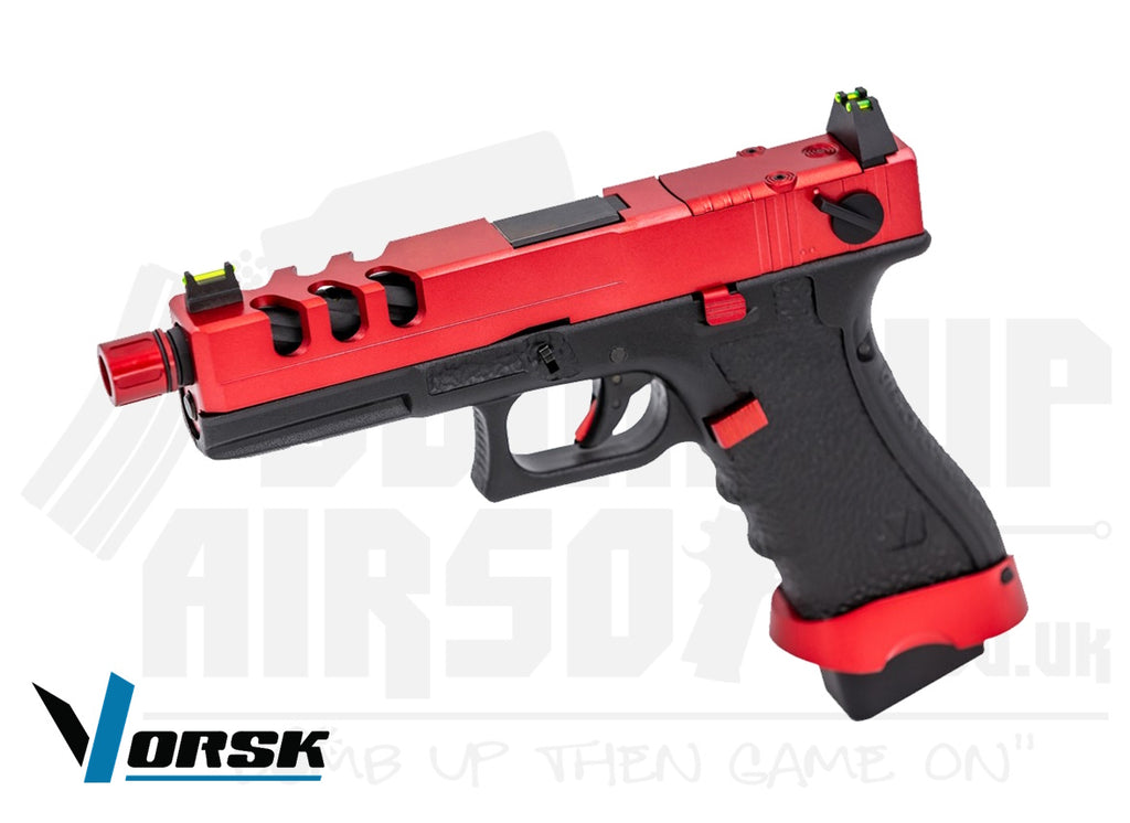 Vorsk EU18 Vented Red GBB Airsoft Pistol – Bomb Up Airsoft