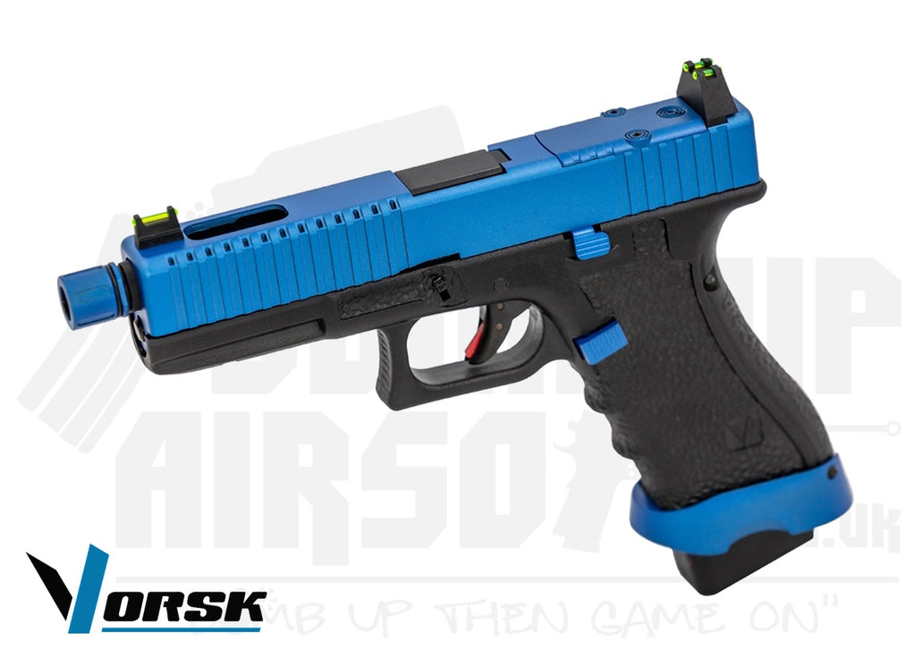 Vorsk EU17 Tactical GBB Airsoft Pistol - V-Blue – Bomb Up Airsoft