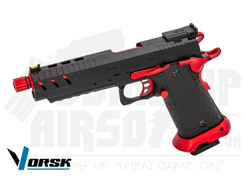 Vorsk CS Hi-Capa Vengeance GBB Airsoft Pistol - Red Match