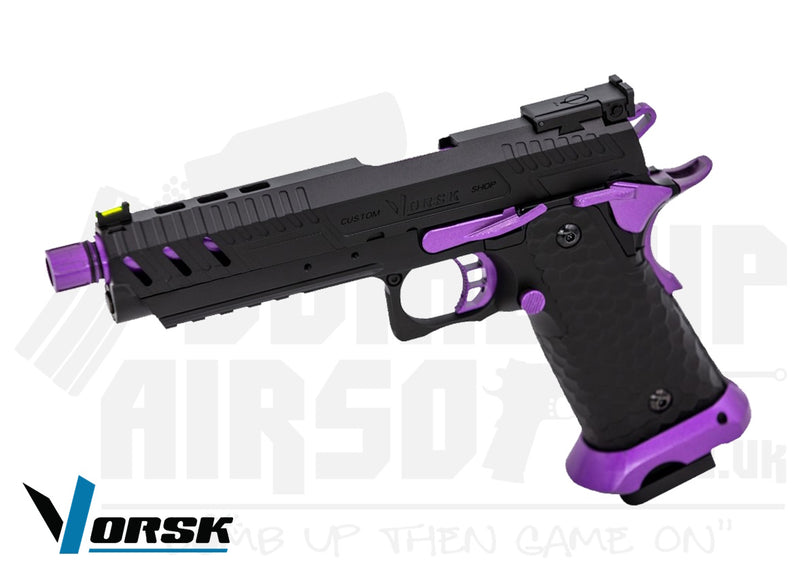 Vorsk CS Hi-Capa Vengeance GBB Airsoft Pistol - Purple Match