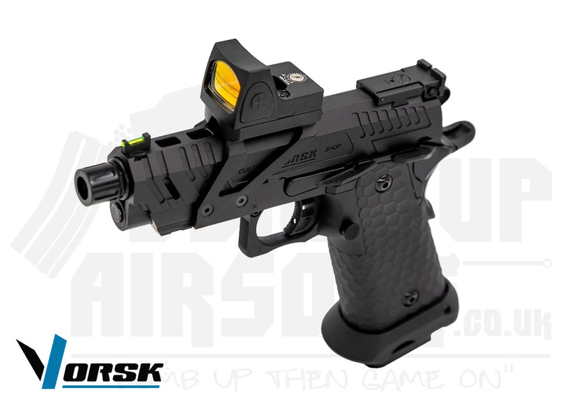 Vorsk CS Hi-Capa Vengeance Compact + BDS GBB Airsoft Pistol - Black