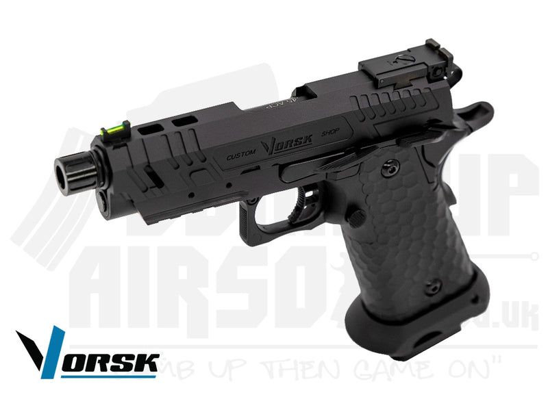 Vorsk CS Hi-Capa Vengeance Compact GBB Airsoft Pistol - Black