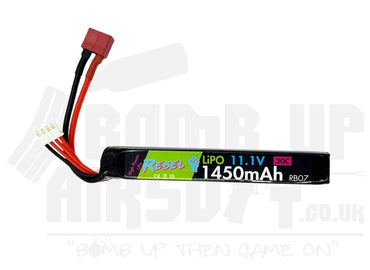 Rebel Battery - 1450mAh Lipo 11.1V 30C Stick - Deans