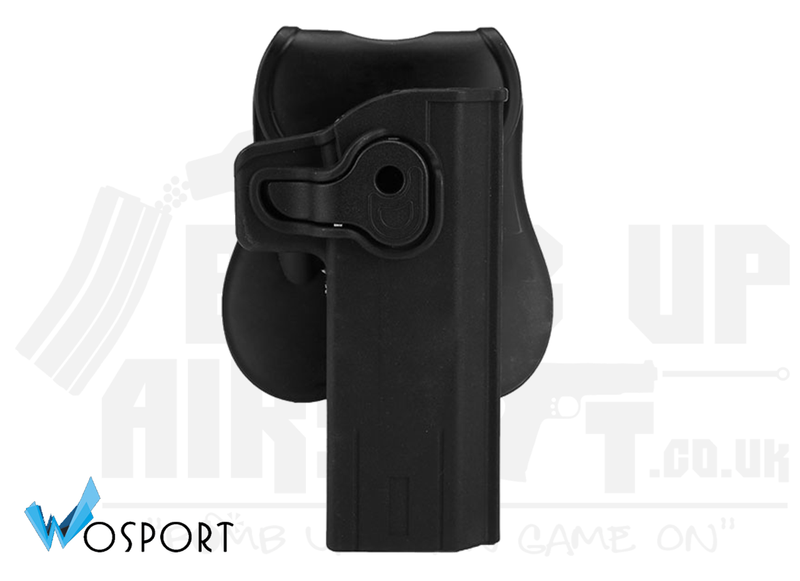 WoSport Hi-Capa Series Quick Release Holster - Right Handed - Black