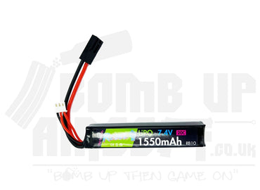 Rebel Battery - 1550mAh Lipo 7.4V 20C Stick - Mini Tamiya