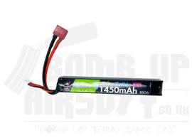Rebel Battery - 1450mAh Lipo 7.4V 30C Stick - Deans