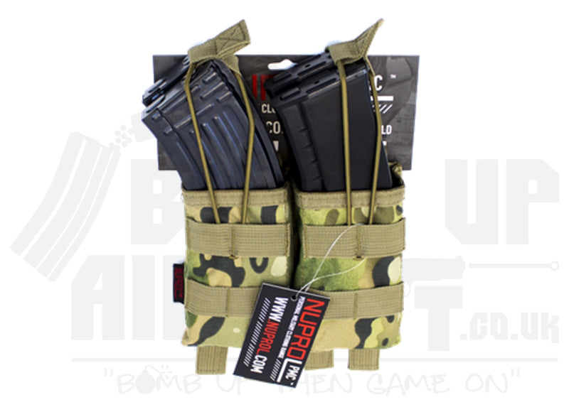 NP PMC AK Double Open Mag Pouch - NP Camo