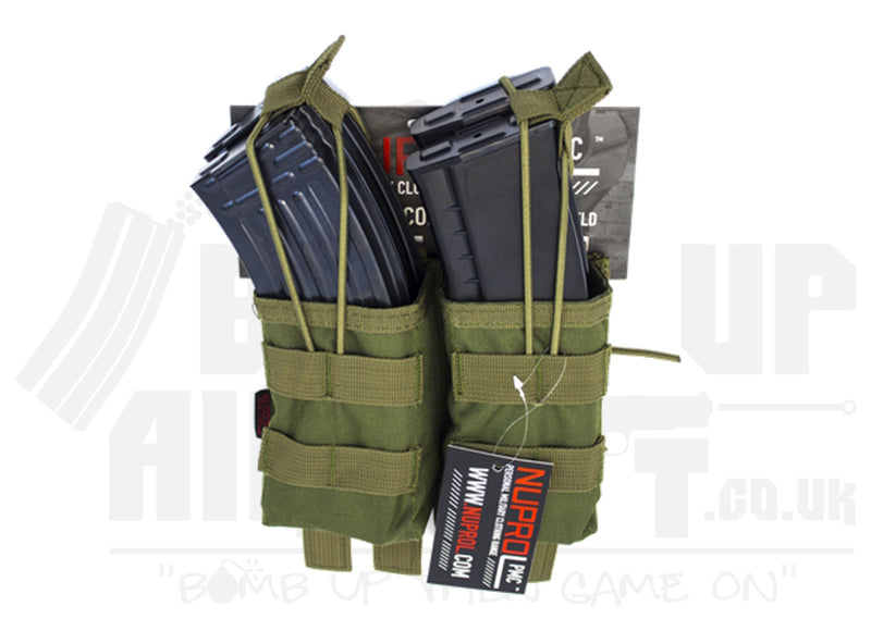 NP PMC AK Double Open Mag Pouch - OD Green