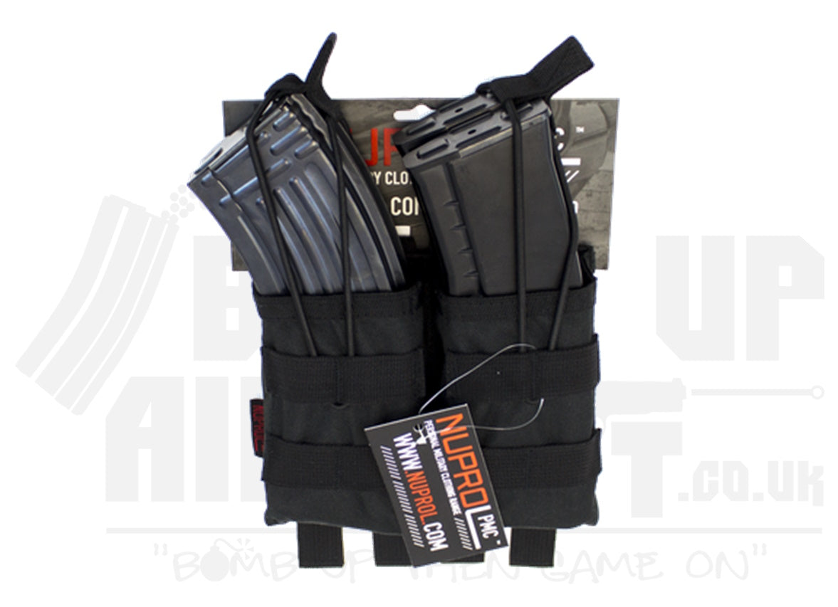 NP PMC AK Double Open Mag Pouch - Black