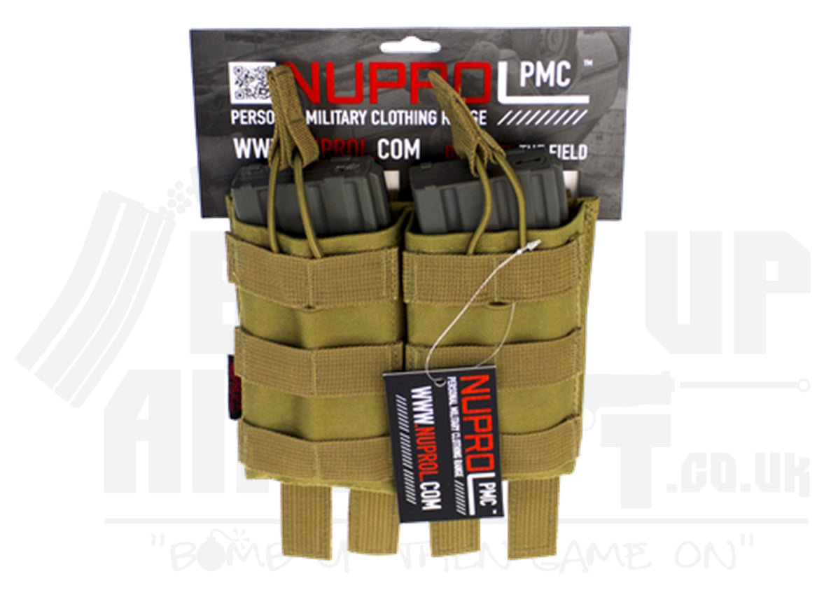 NP PMC M4 Double Open Mag Pouch - Tan