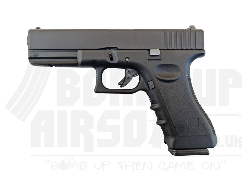 Huntsman Tactical H17 GBB Pistol (Metal Slide - With Case) - Black