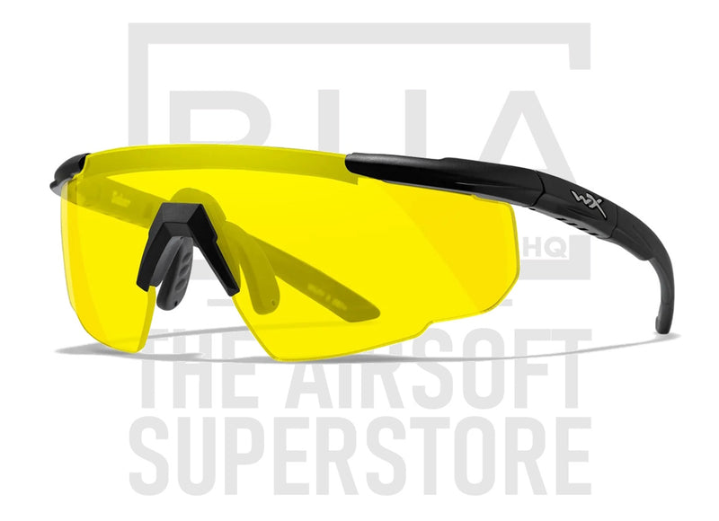 Wiley X Saber Advanced Eye Pro - Yellow Lens/Black Frame