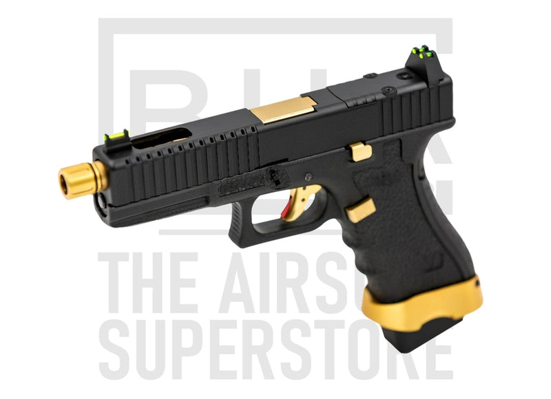 Vorsk EU17-T GBB Airsoft Pistol - Black (Gold Match)