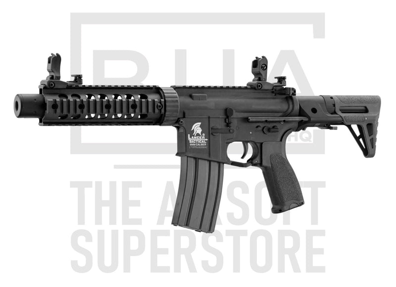 Lancer Tactical AEG LT-15 GEN2 M4 PDW-S Stock - Black