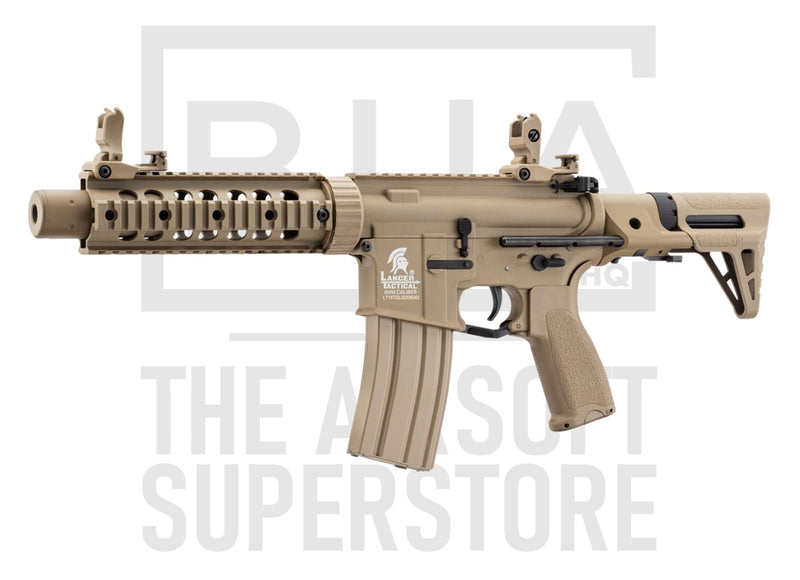 Lancer Tactical AEG LT-15 GEN2 M4 PDW-S Stock - Tan