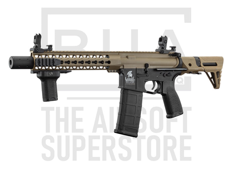 Lancer Tactical AEG LT-19 GEN2 M4 Silencer PDW - Black & Tan