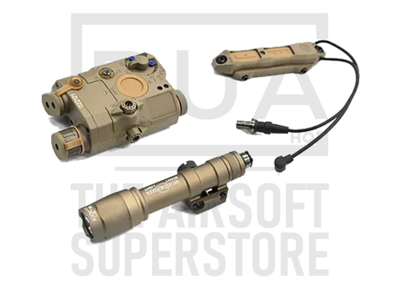 WADSN M600c Scout Light & LA-PEQ15 & Tactical Augmented Pressure Switch - Tan