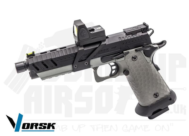 Vorsk CS Hi-Capa Vengeance GBB Airsoft Pistol & BDS - Grey/Black