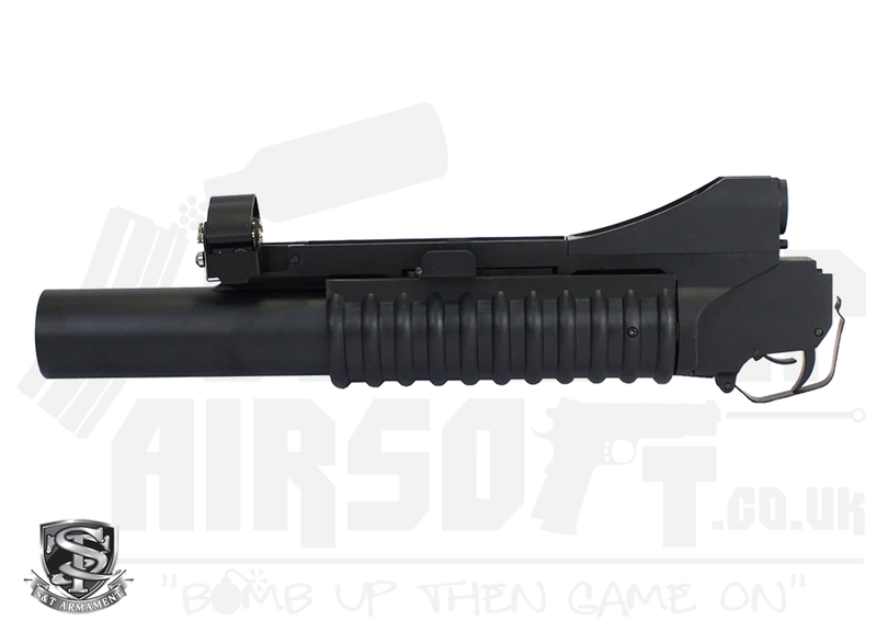 S&T M203 Grenade Launcher With 3 Mounts - Long - Black