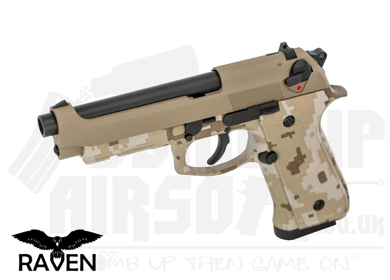 Raven R9 GBB Airsoft Pistol - Digi/Tan