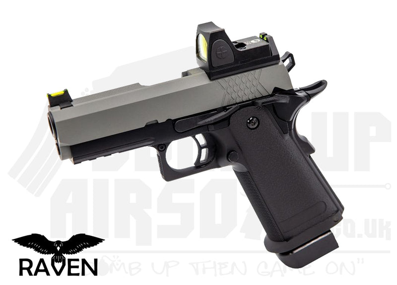 Raven Hi-Capa 3.8 Pro + BDS GBB Airsoft Pistol - Grey