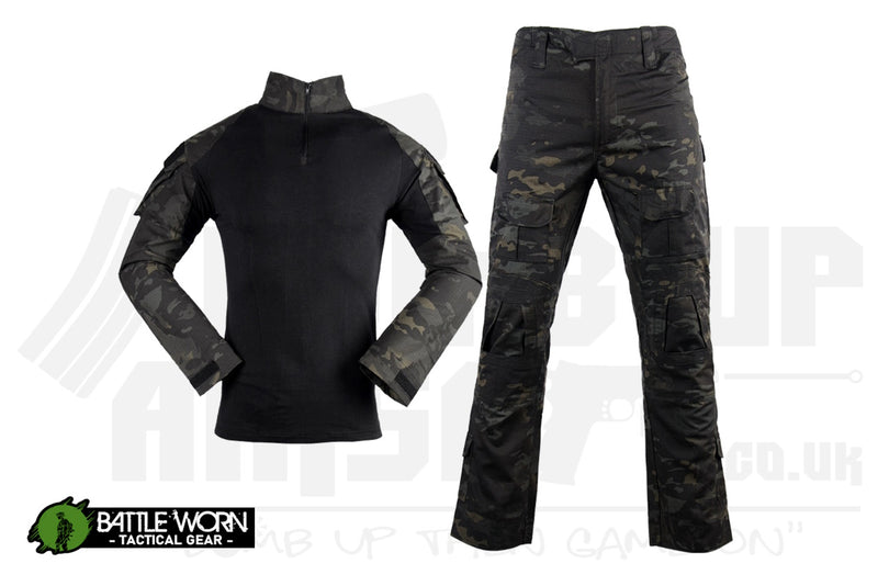 Battleworn Tactical G3 Combat Shirt and Pants Set - BTP Black