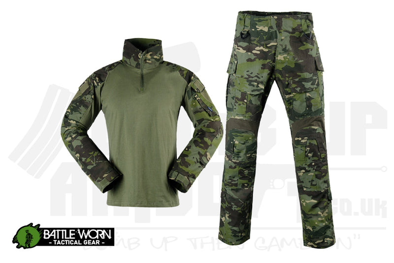 Battleworn Tactical G3 Combat Shirt and Pants Set - Woodland