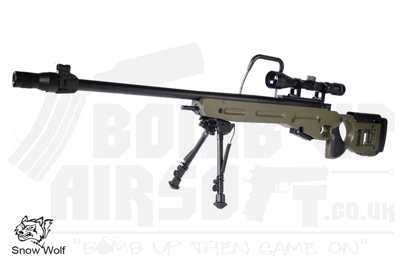 SNOW WOLF SV98+ (Spring) Sniper Rifle - OD Green