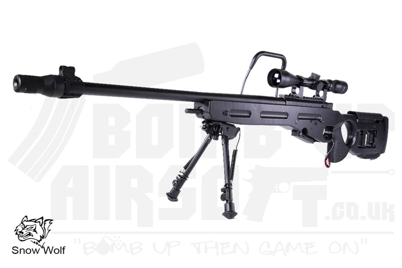 SNOW WOLF SV98+ (Spring) Sniper Rifle - Black