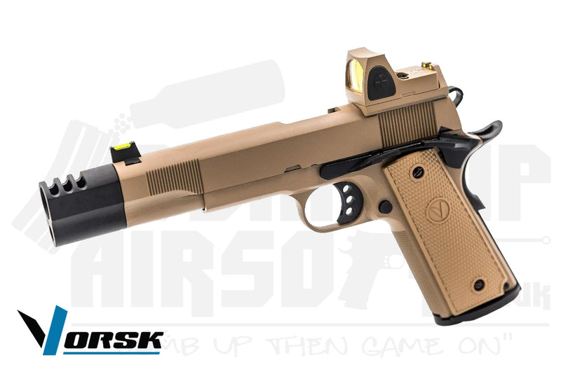 Vorsk VP-X GBB Airsoft Pistol + BDS - Tan