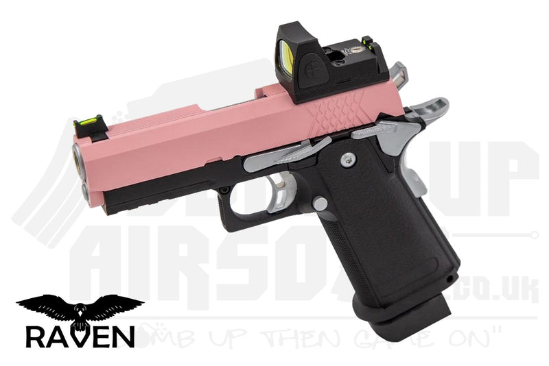 Raven Hi-Capa 3.8 Pro + BDS GBB Airsoft Pistol - Pink